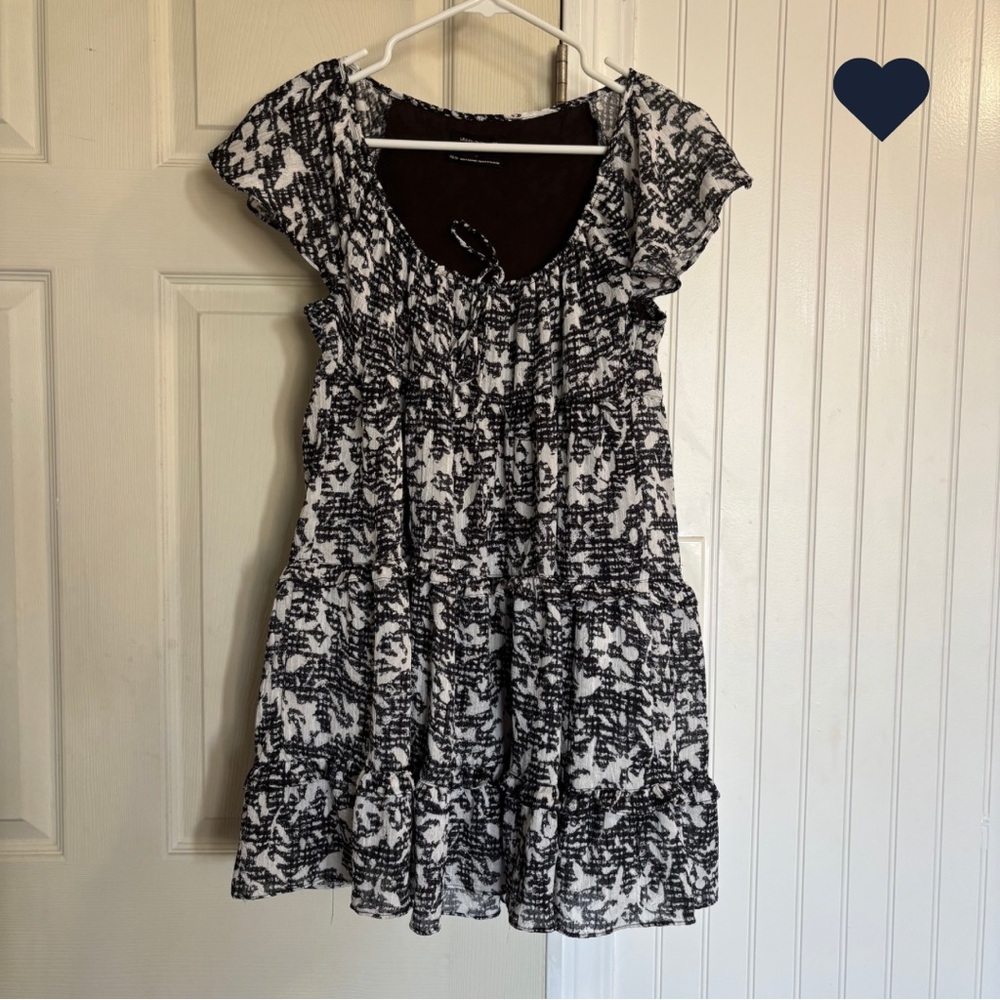 Urban Outfitters Bea Gingham Tiered Frock Mini Dress Babydoll Coquette